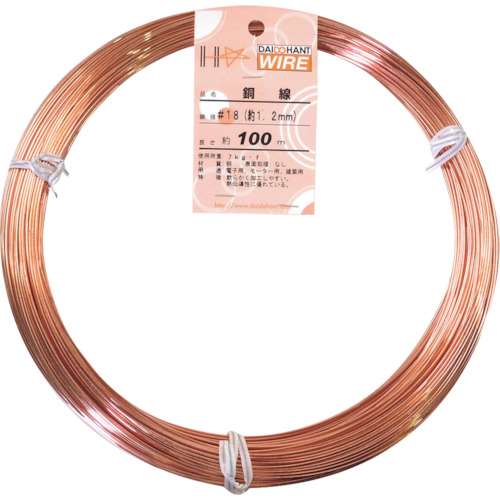 ハント　ＤＨ　銅線　１ｋｇ　＃１８×１００ｍ