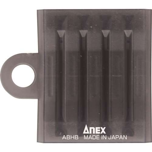■アネックス　５本組ビットホルダー　クリアブラック ABHB5CK