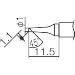 ■白光　こて先　１ＢＣ型　面のみ　T12-BCF1