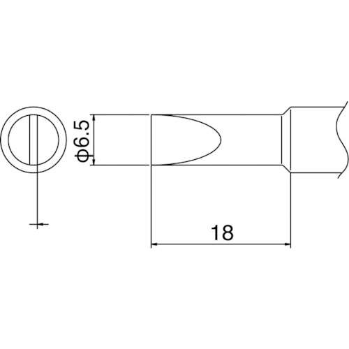 ■白光　こて先　６．５Ｄ型　T19-D65