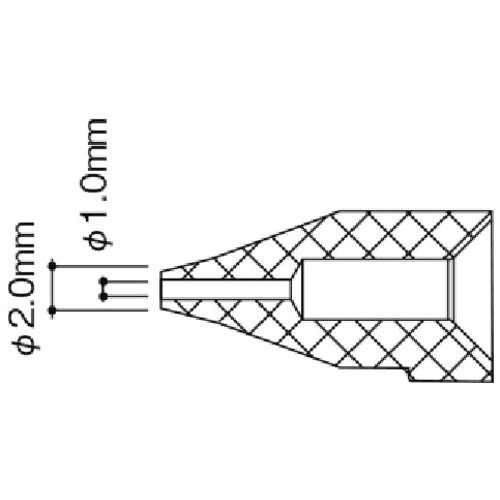 ■白光　ノズル／１．０ＭＭ　Ｓ型 N50B02