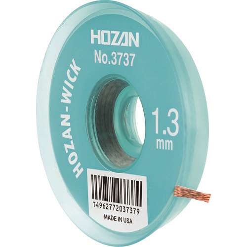 ■ＨＯＺＡＮ　はんだ吸取線　１．３ｍｍ×１．５ｍ NO.3737