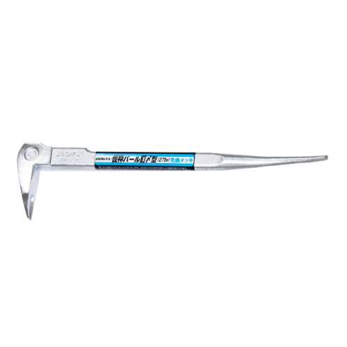 土牛産業　メッキ仮枠バール先曲　２７５ｍｍ