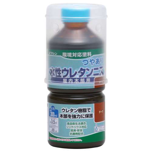 水性ウレタンニス　３００ｍｌ　チーク