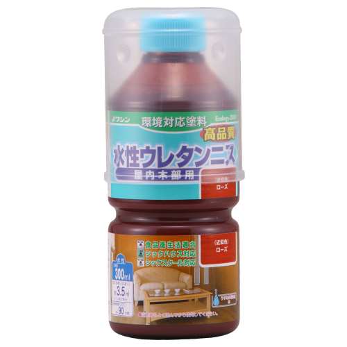 水性ウレタンニス　３００ｍｌ　ローズ