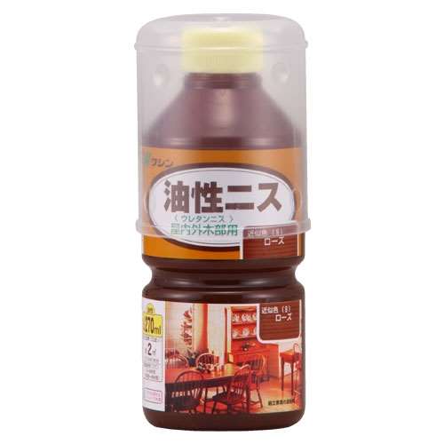 和信　油性ニス　２７０ｍｌ　ローズ