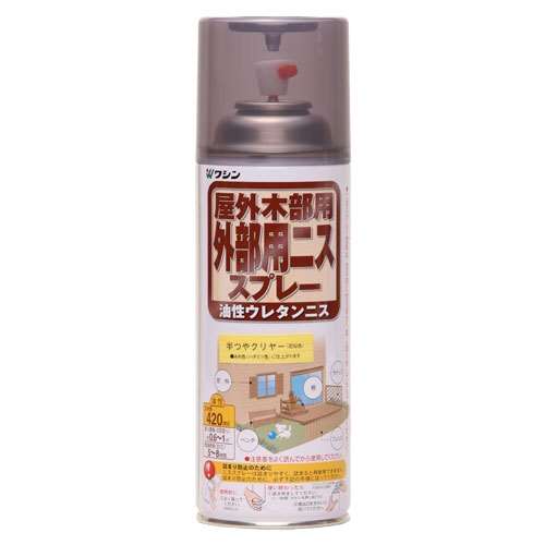 屋外外部用ニスＳＰ　４２０ｍｌ　半つやクリヤー