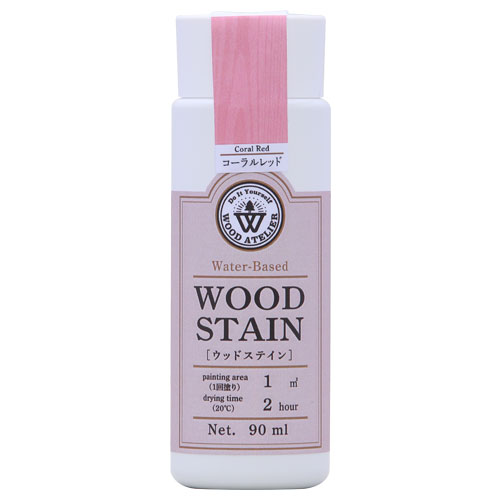 Wood Atelier ウッドステイン 90ml　WS-25 コーラルレッド