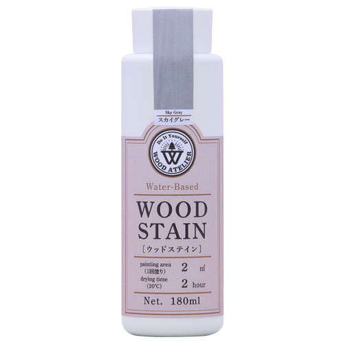 Wood Atelier ウッドステイン 180ml　WS-03 スカイグレー