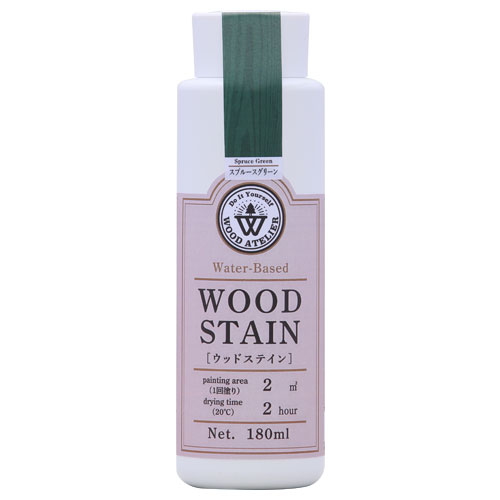 Wood Atelier ウッドステイン 180ml　WS-22 スプルースグリーン
