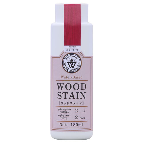 Wood Atelier ウッドステイン 180ml　WS-26 ルビーレッド