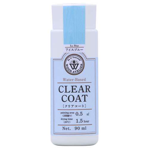 Wood Atelier クリアコート 90ml　CC-05 アイスブルー