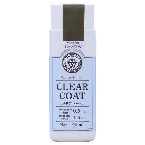 Wood Atelier クリアコート 90ml　CC-08 オリーブグリーン