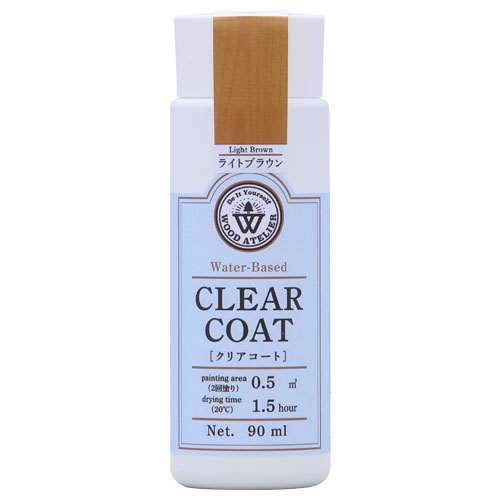 Wood Atelier クリアコート 90ml　CC-10 ライトブラウン