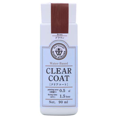 Wood Atelier クリアコート 90ml　CC-11 ブラウン