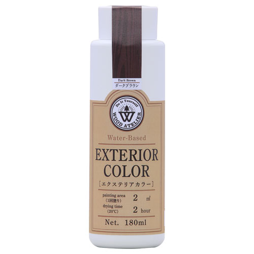 Wood Atelier エクステリアカラー 180ml　EC-12 ダークブラウン