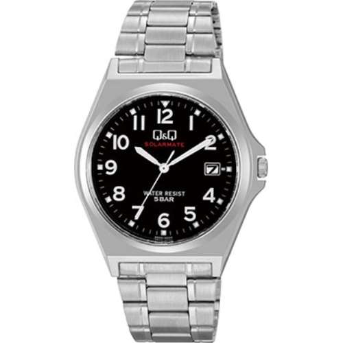 シチズンＱ＆Ｑ紳士ソーラー腕時計　Ｈ０６０‐２０５　黒文字板