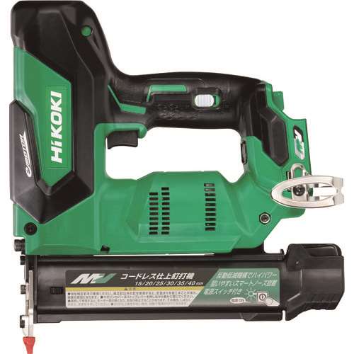 ＨｉＫＯＫＩ　３６Ｖマルチボルト　コードレス仕上釘打機４０ｍｍ本体のみ NT3640DANNK