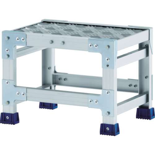 ■アルインコ　作業台（天板縞板タイプ）１段　天板寸法５００×４００ｍｍ高０．２５ｍ CSBC125S
