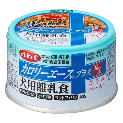 デビフペット　カロリーエースプラス　犬用離乳食　ささみペースト ８５ｇ