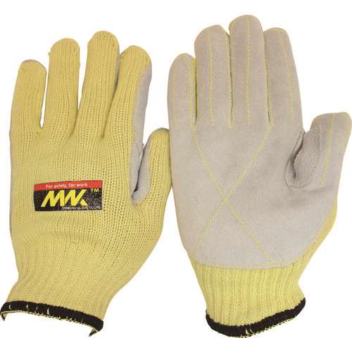 ■おたふく　耐切創手袋　７Ｇ　牛床革貼り　Ｌ MWK916L