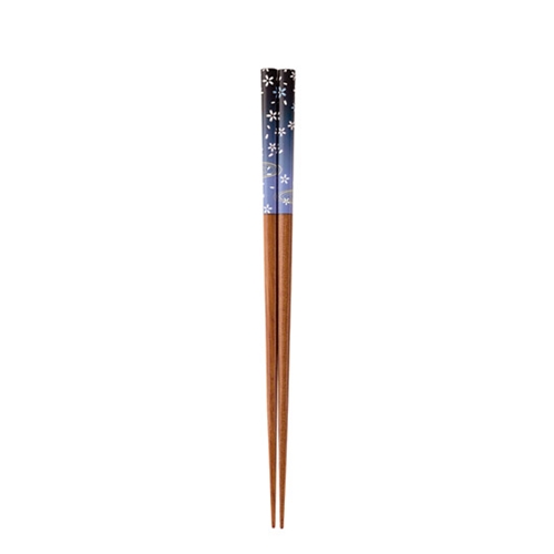 先角箸　水面桜　23cm
