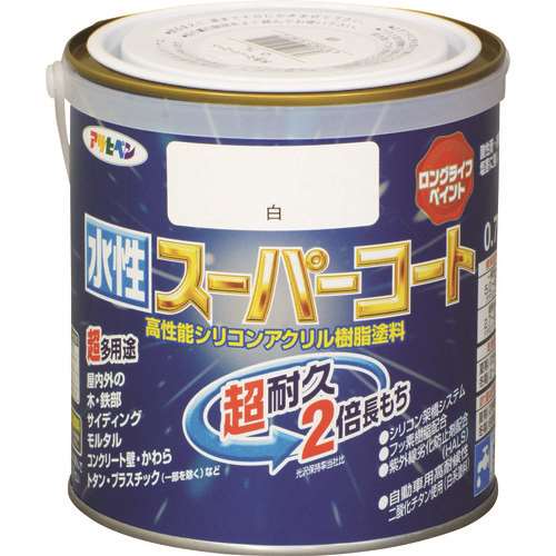 アサヒペン　水性スーパーコート　０．７Ｌ　白 414212