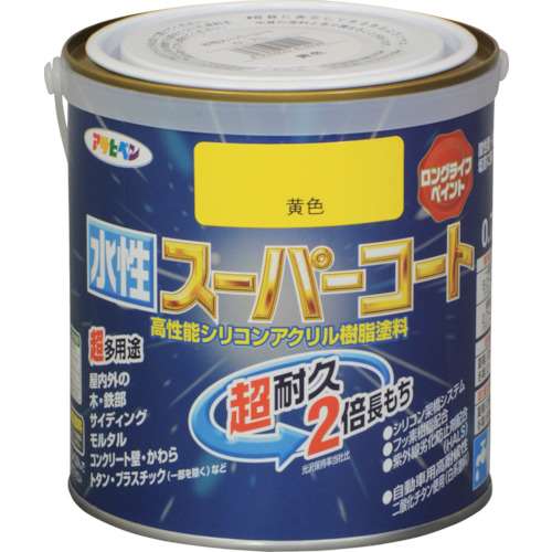 アサヒペン　水性スーパーコート　０．７Ｌ　黄色 414298