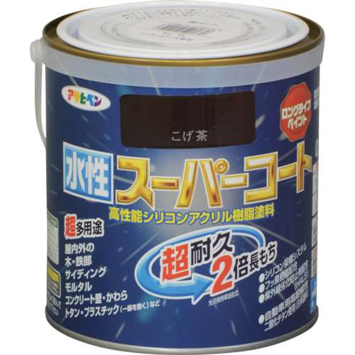 アサヒペン　水性スーパーコート　０．７Ｌ　こげ茶 414427