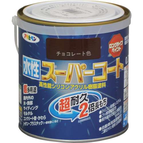 アサヒペン　水性スーパーコート　０．７Ｌ　チョコレート 414434