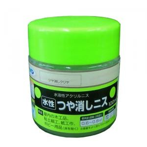 アサヒペン(Asahipen) 水性つやけしニス　クリヤ　１００ｍｌ