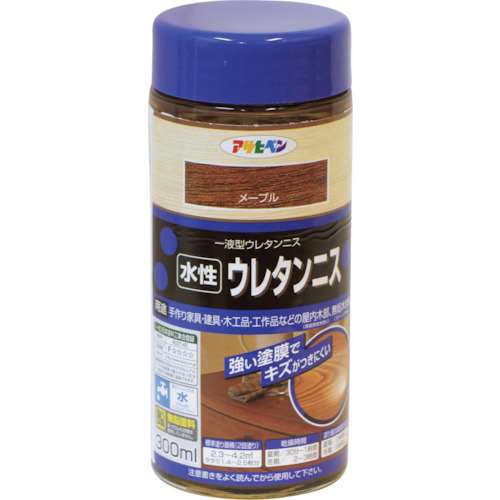 アサヒペン　水性ウレタンニス　３００ＭＬ　メープル 447593