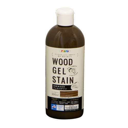 アサヒペン(Asahipen) 水性ＷＯＯＤジェルステイン  ３００ｍｌ　ウォルナット