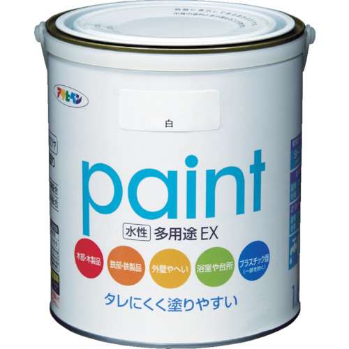 アサヒペン(Asahipen) 水性多用途ＥＸ　１．６Ｌ　白　459619
