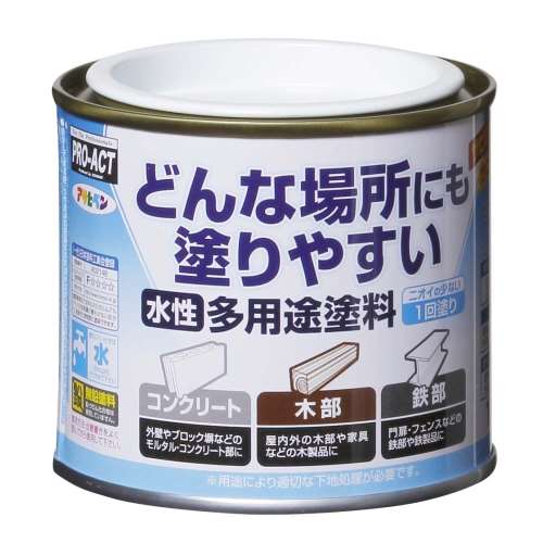 アサヒペン　水性多用途ＳＤ　１／５Ｌ　ライトグレー