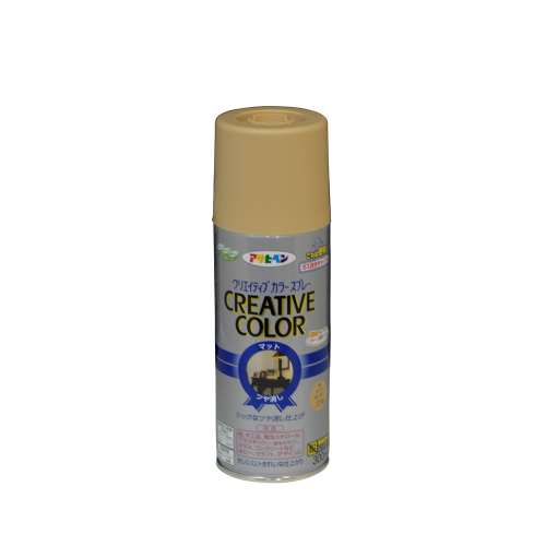 アサヒペン(Asahipen) クリエイティブカラースプレー　３００ＭＬ　１８ライトカーキー
