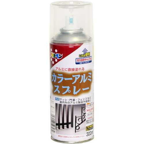 アサヒペン(Asahipen) カラーアルミスプレー　３００ＭＬ　クリア