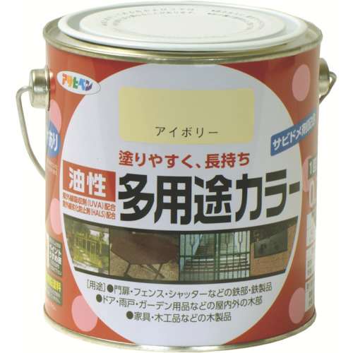 ■アサヒペン(Asahipen) 油性多用途カラー　０．７Ｌ　アイボリー　536648