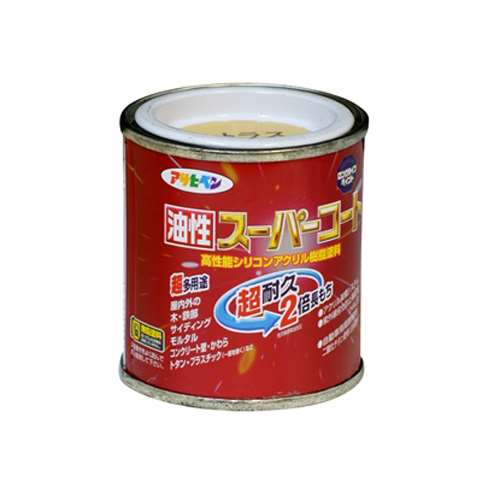 アサヒペン(Asahipen) 油性スーパーコート　１／１２Ｌ　シトラスイエロー