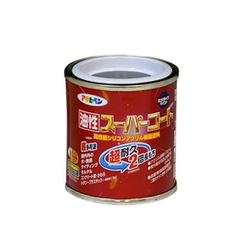 アサヒペン(Asahipen) 油性スーパーコート　１／１２Ｌ　グレー