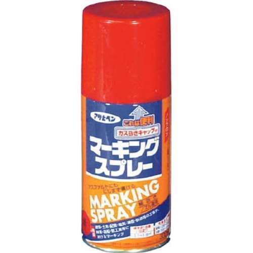 アサヒペン(Asahipen) マーキングスプレー３００ｍｌ　赤　559036