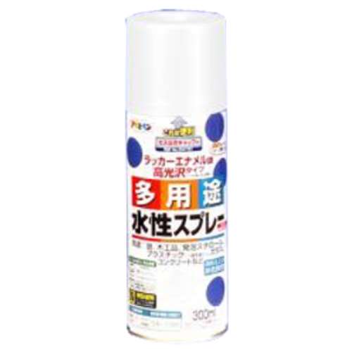 アサヒペン(Asahipen) 水性多用途スプレー　白　３００ｍｌ