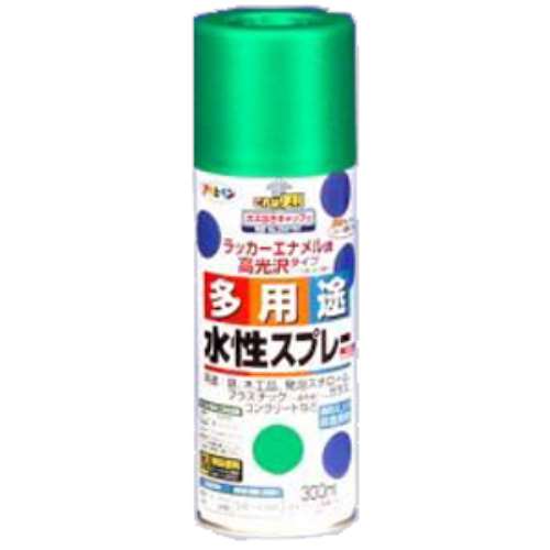 アサヒペン(Asahipen) 水性多用途スプレー　トロピカルグリーン　３００ｍｌ