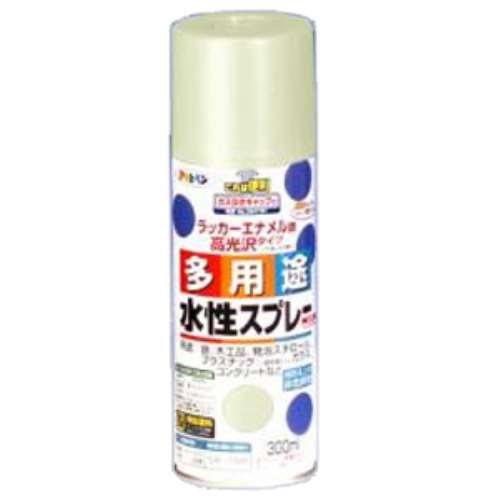 アサヒペン(Asahipen) 水性多用途スプレー　アイボリー　３００ｍｌ