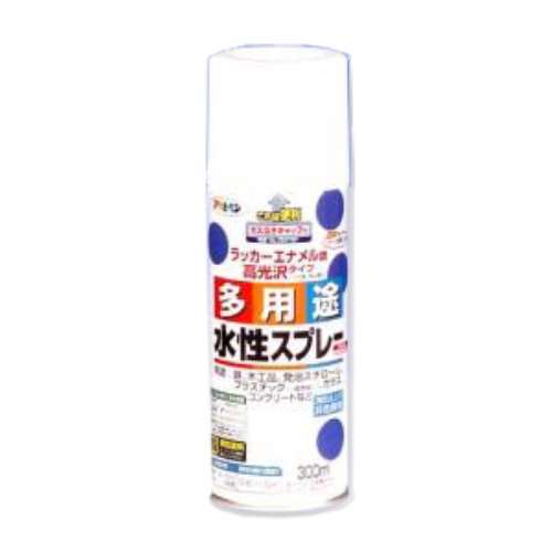 アサヒペン(Asahipen) 水性多用途スプレー　つや消しクリア　３００ｍｌ