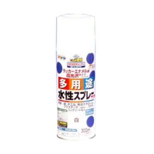 アサヒペン(Asahipen) 水性多用途スプレー　白　４２０ｍｌ