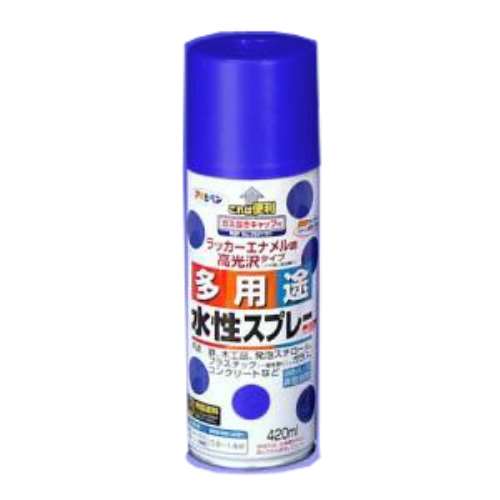 アサヒペン(Asahipen) 水性多用途スプレー　スカイブルー　４２０ｍｌ