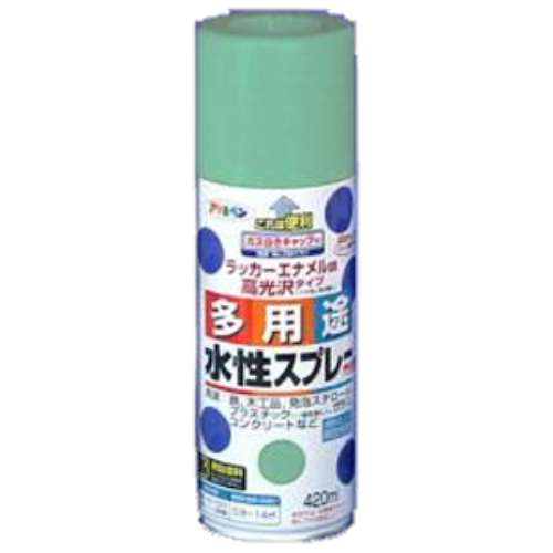 アサヒペン(Asahipen) 水性多用途スプレー　ミントグリーン　４２０ｍｌ