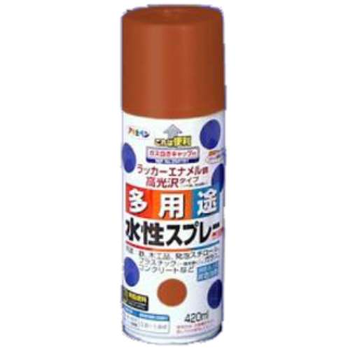 アサヒペン(Asahipen) 水性多用途スプレー　ブリックレッド　４２０ｍｌ