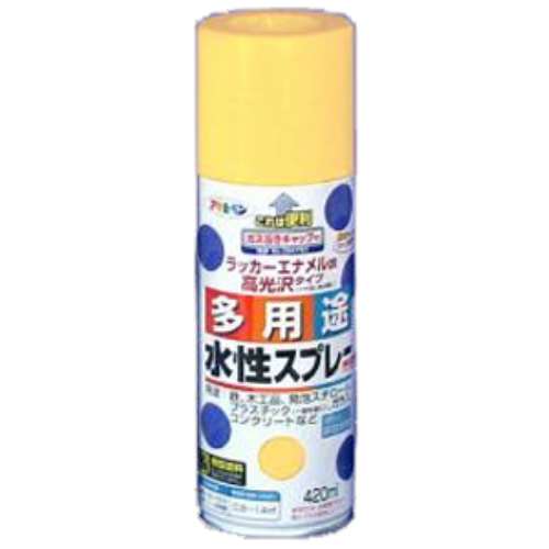 アサヒペン(Asahipen) 水性多用途スプレー　カントリークリーム　４２０ｍｌ